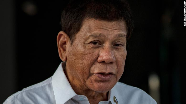 Philippines' Duterte says cocaine user among presidential election candidates