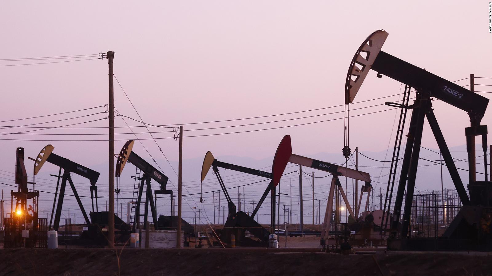 Pumpjacks operate in the Belridge oil field on November 03, 2021 near McKittrick, California.
