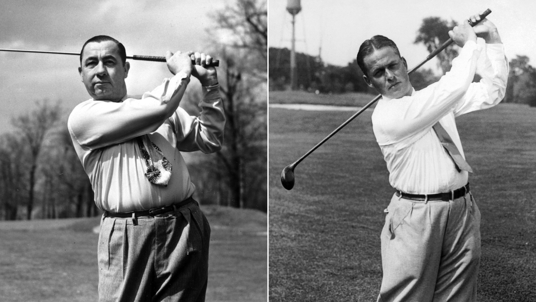 Walter Hagen (left) and Bobby Jones (right) were two of golf&#39;s earliest stars. Hagen won 11 majors between 1914 and 1919 -- the third most in golf&#39;s history -- while Jones won seven. The two often did battle on the course, including numerous exhibition matches.