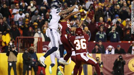Voller&#39;s interception denied the Seahawks a shot at a dramatic comeback.