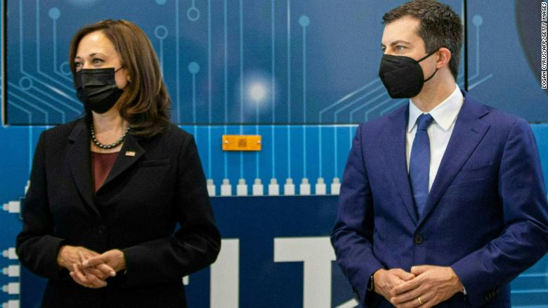 Harris and Buttigieg put on a united front amid rivalry reports