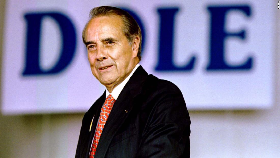 &lt;a href =&quot;https://www.cnn.com/2021/12/05/politics/bob-dole-dies/index.html&quot; 目标=&quot;_空白&amp报价t;&gt;鲍勃·�lt��,&lt;/gt�个&gt; the former US senator and presidential candidate, died on December 5, 根据他的家人发表的声明. 他是 98. Dole was a Republican Party stalwart who espoused a brand of plain-spoken conservatism, and he was one of Washington&#39;s most recognizable political figures throughout the latter half of the 20th century.