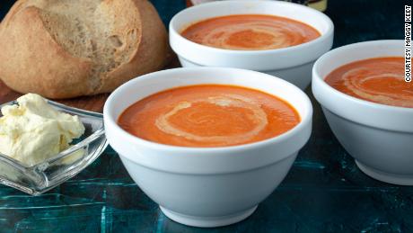 Maggy Keet makes ahead a base of simple tomato sauce, which can be used to whip up creamy homemade tomato soup. 