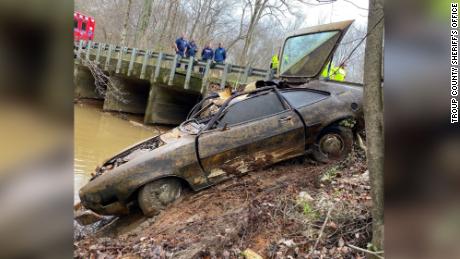 Kyle Clinksdale&#39;s white Ford Pinto was found this week in an Alabama creek.