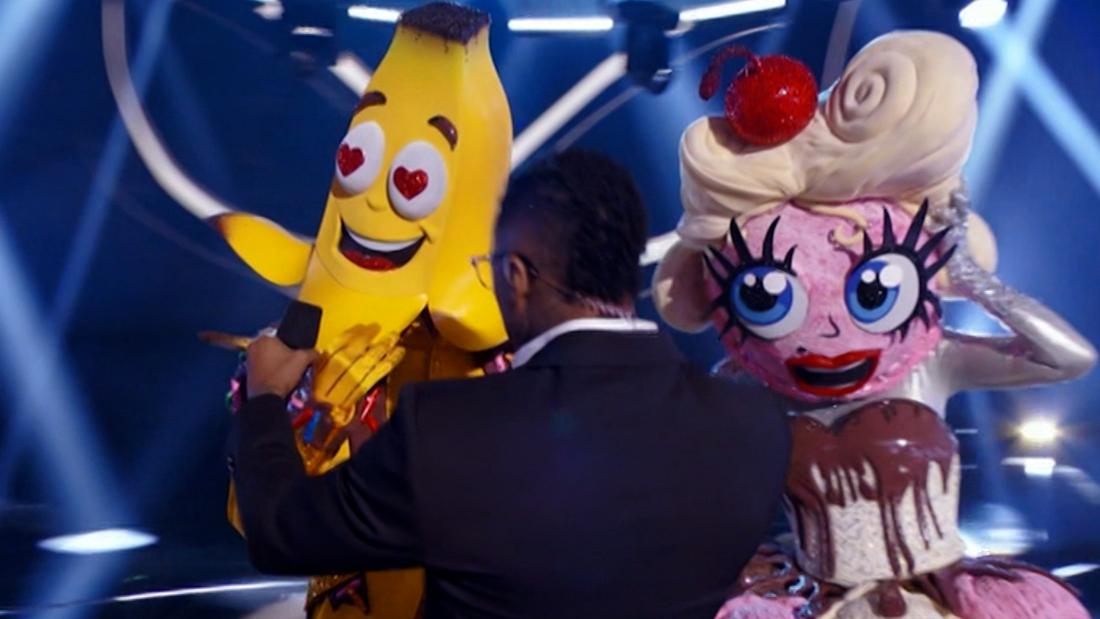 Watch The Masked Singer Reveals The Couple Behind The Banana Split