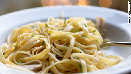 Elaine Camerota&#39;s Linguine in White Clam Sauce features a surprise ingredient to deepen flavor. 
