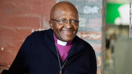 Archbishop Desmond Tutu pictured in Cape Town in April 2019. 