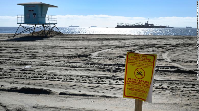 More than 8 million gallons of sewage shuts beaches in California's Long Beach