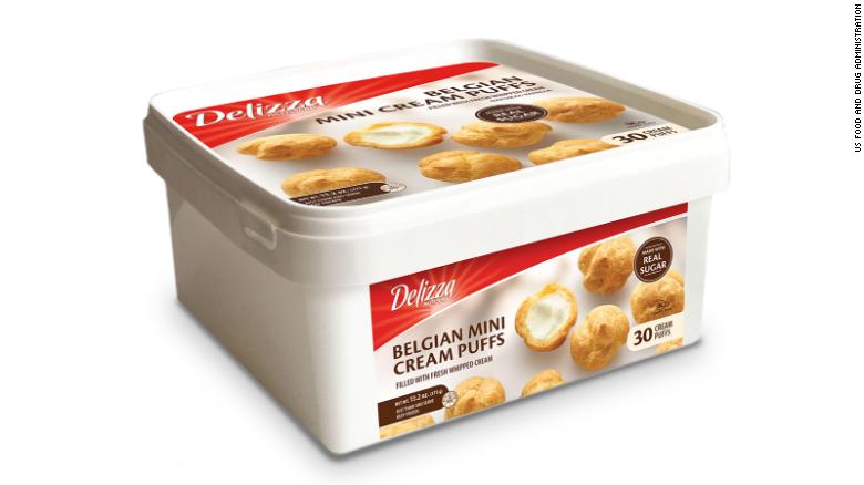 Delizza brand cream puffs recalled due to possible metal fragments