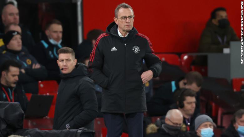 Manchester United suffers first defeat under interim manager Ralf Rangnick as troubles persist against Wolves
