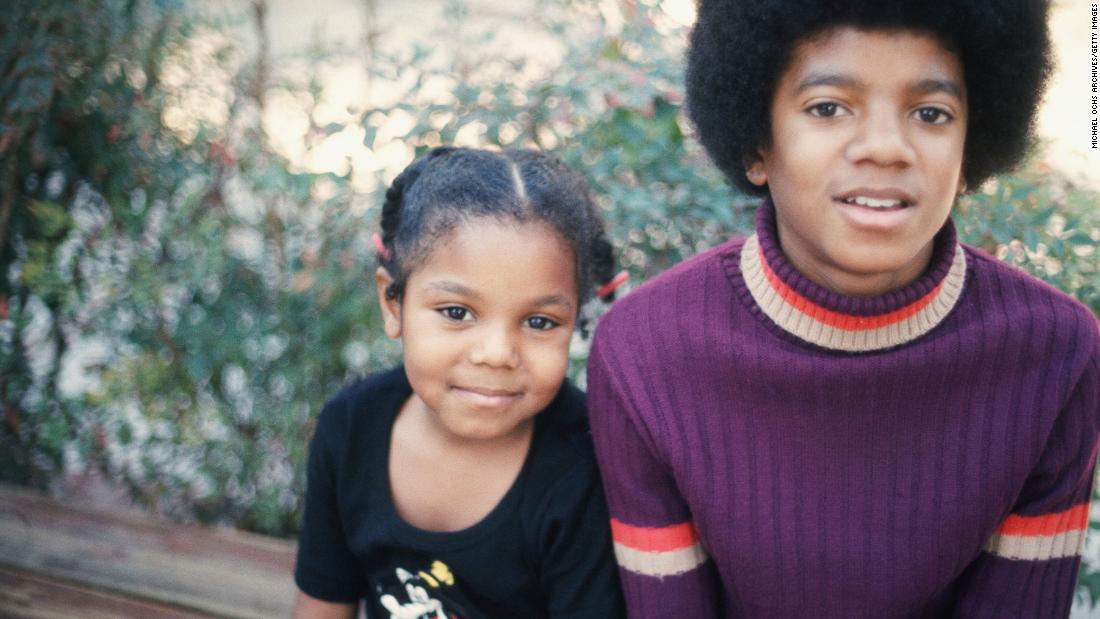 Janet Jackson and her brother, Michael Jackson, pose for a photo on December 18, 1972,  in Los Angeles. Michael &lt;a href=&quot;https://www.cnn.com/2009/SHOWBIZ/Music/06/25/michael.jackson/&quot; target=&quot;_blank&quot;&gt;died of cardiac arrest in 2009 at the age of 50&lt;/a&gt;.  