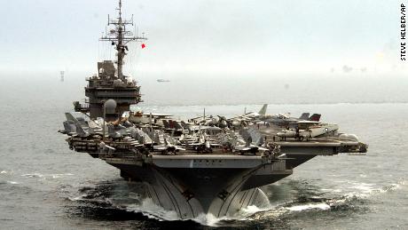 US aircraft carrier, site of a 1972 race riot at sea, on way to scrapyard
