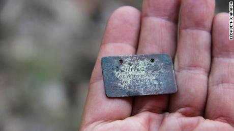 Deddie Zak&#39;s badly burnt tag was found in one of the crematoria of the extermination camp.