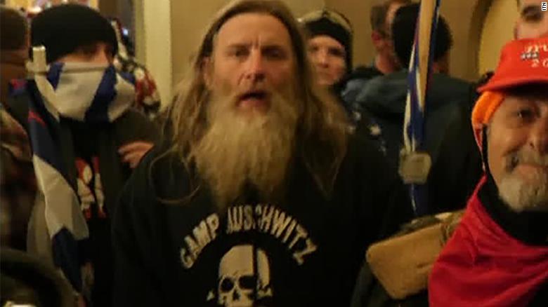 Man who wore 'Camp Auschwitz' sweatshirt during US Capitol riot pleads guilty