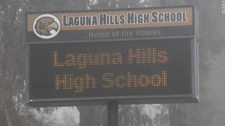 A California student has been disciplined after making racist comments at a high school basketball game, school district says