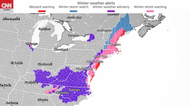 Here's how states are preparing for the powerful nor'easter