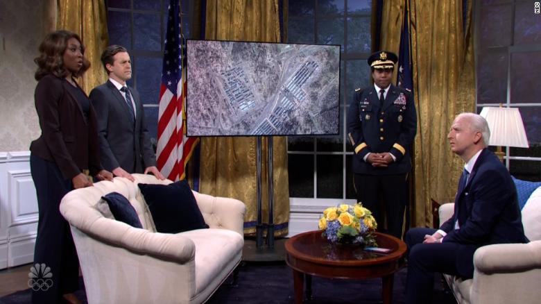 'Saturday Night Live' reviews Russian disinformation in Ukraine with its Joe Biden