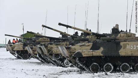 Russian forces have been massing near the country&#39;s border with Ukraine.