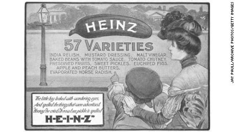 A 1902 advertisement for Heinz with the &quot;57 varieties&quot; slogan.