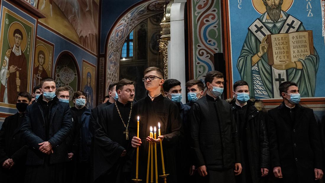 A memorial service and candlelight vigil is held at the St. Michael&#39;s Golden-Domed Monastery in Kyiv on February 18. They honored &lt;a href =&quot;https://www.cnn.com/2015/02/20/europe/ukraine-conflict/index.html&quot; target =&quot;_blank&ampquott;&gt;those who died in 2014&amltlt;/un&ampgtt; while protesting against the government of President Viktor Yanukovych, a pro-Russian leader who later fled the country.