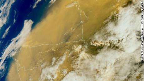 Saharan dust turns skies orange over Europe