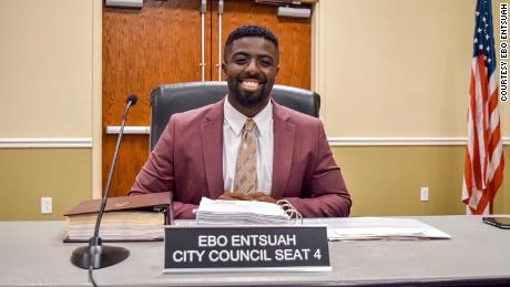 Ebo Entsuah, a city councilman in Clermont, 플로리다.
