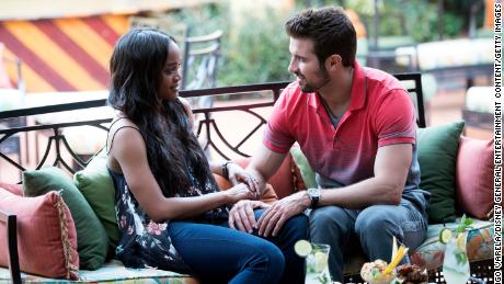 Rachel Lindsay and her now-husband Bryan Abasolo appeared on season 13 di &quot;The Bachelorette.&quot;