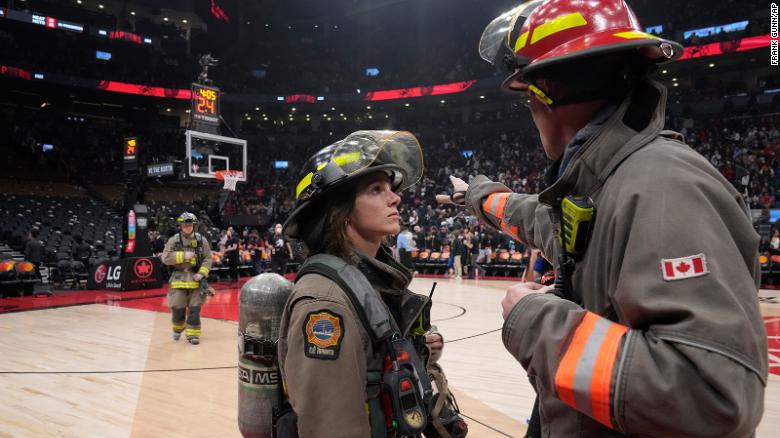 Indiana Pacers and Toronto Raptors NBA game will resume without fans after suspension due to fire