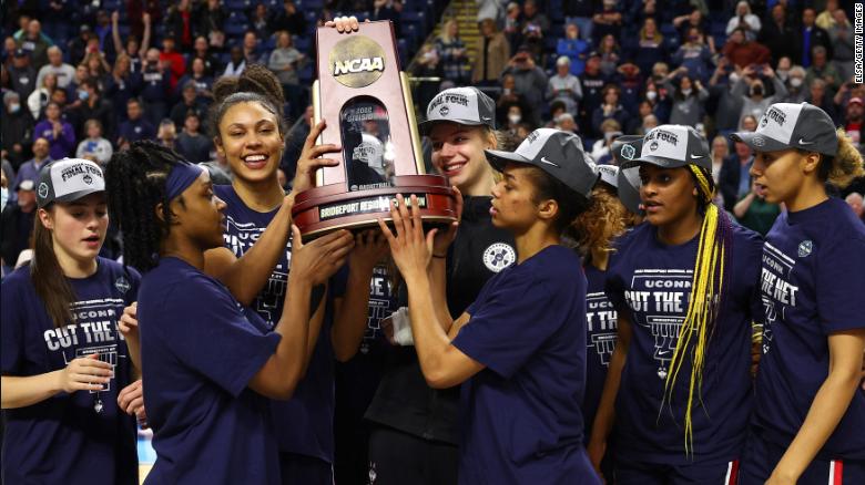 UConn women's basketball survives NC State in double overtime to advance to 14th straight Final Four