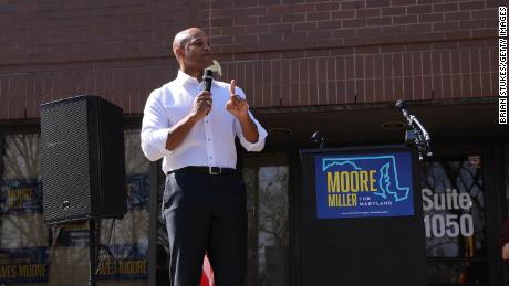 Wes Moore opens his campaign office in Prince George&#39;s County on March 05, 2022 in Lanham, Maryland.  