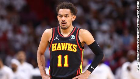 Trae Young had a disappointing night against the Miami Heat.