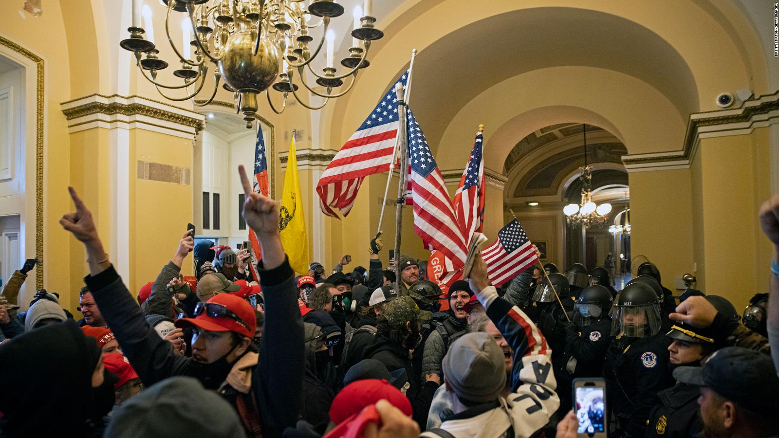 Top Oath Keepers member says he overheard extremist group's leader trying to connect with Trump after US Capitol riot