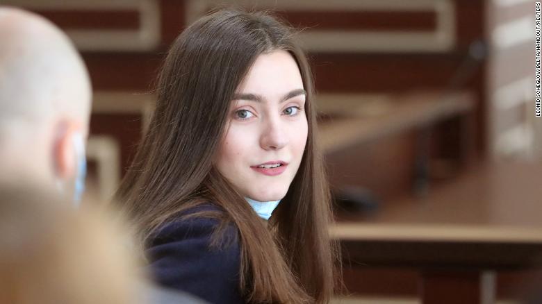 Belarus jails student a year after forcing down the airliner she was traveling on