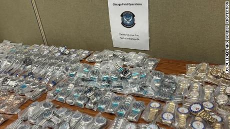 Customs seized over $  10 million worth of counterfeit Rolex watches