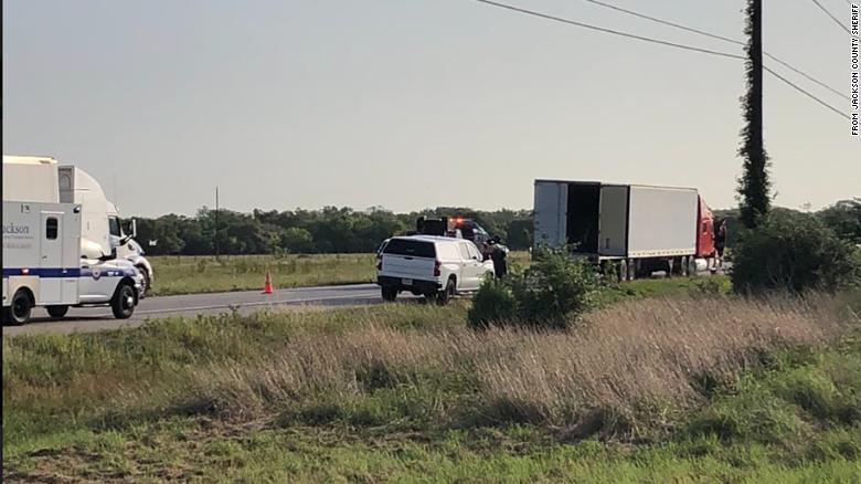 Nine hospitalized after Texas authorities find dozens of undocumented workers in semi trailer