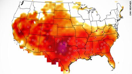 Fire weather worsens as heat wave spreads across southern US this week