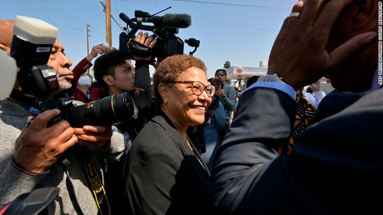 Karen Bass endorsed by key rival in Los Angeles mayoral race
