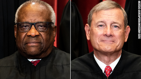 Clarence Thomas calls out John Roberts as Supreme Court edges closer to overturning Roe v. Vadear