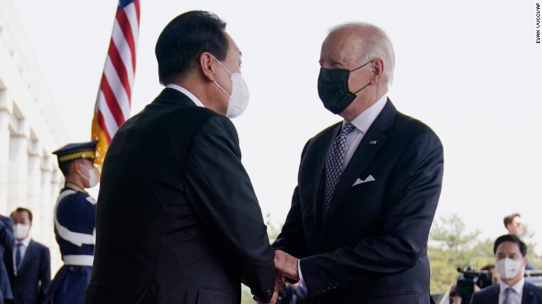 Biden set to wrap up South Korean leg of his first Asia trip as President with visit to US troops