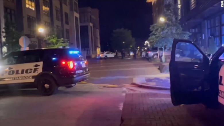 6 people shot in downtown Chattanooga, 田纳西州, 在星期六晚上