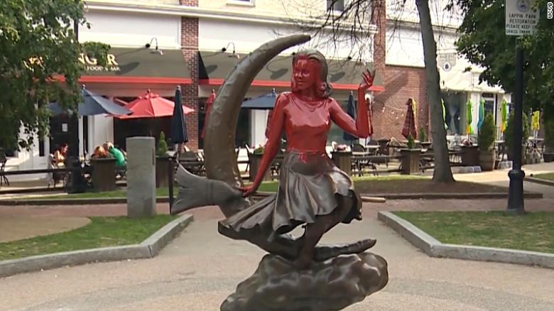 'Bewitched' statue in Salem, Massachusetts targeted by vandalism