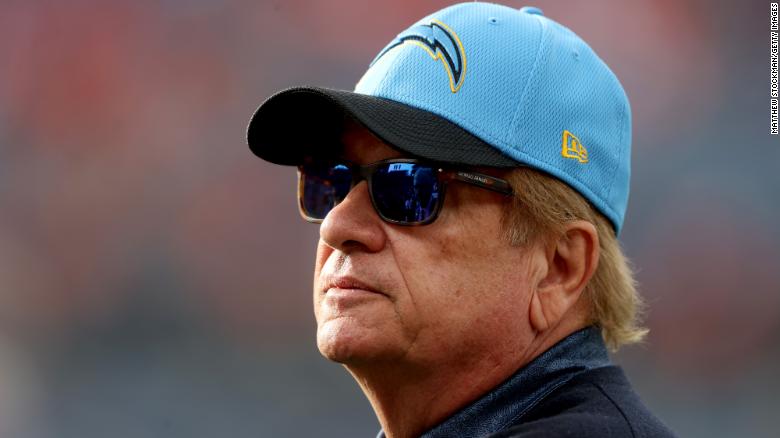 Los Angeles Chargers owner is sued by his sister in a legal battle for control of the franchise