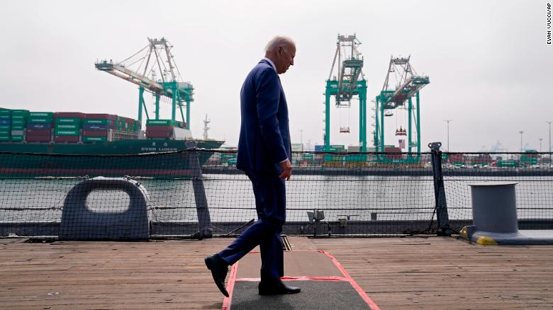 Biden says Americans are 'down' but dismisses claims that Covid relief contributed to inflation
