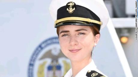 Hoop Hicks, a student at the US Merchant Marine Academy, wrote an anonymous account under the pseudonym &quot;Midshipman-X&kwotasie; alleging that she was raped at sea. Now she and another student are suing Maersk for negligence.