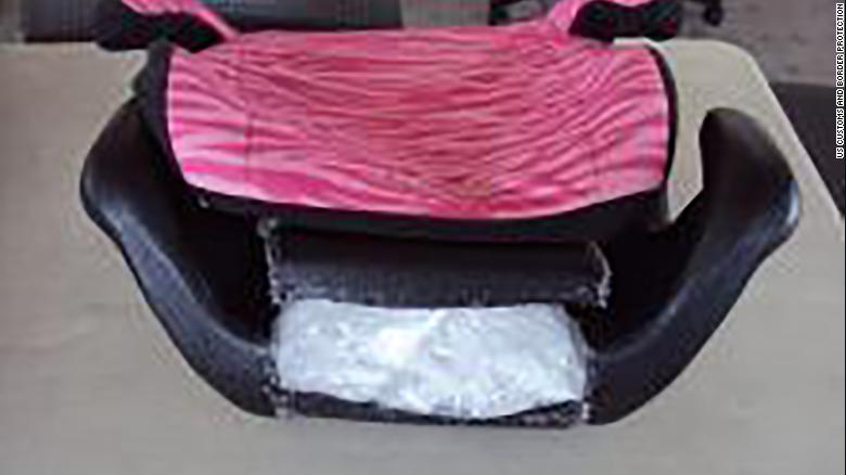 Authorities in California seize $  60,000 worth of meth hidden in child booster seats