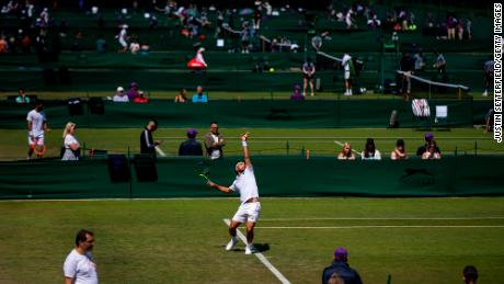 A short distance from Wimbledon, players struggle and strive to qualify for the main draw