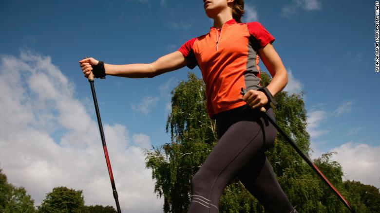 Nordic walking beats interval training for better heart function, 研究说