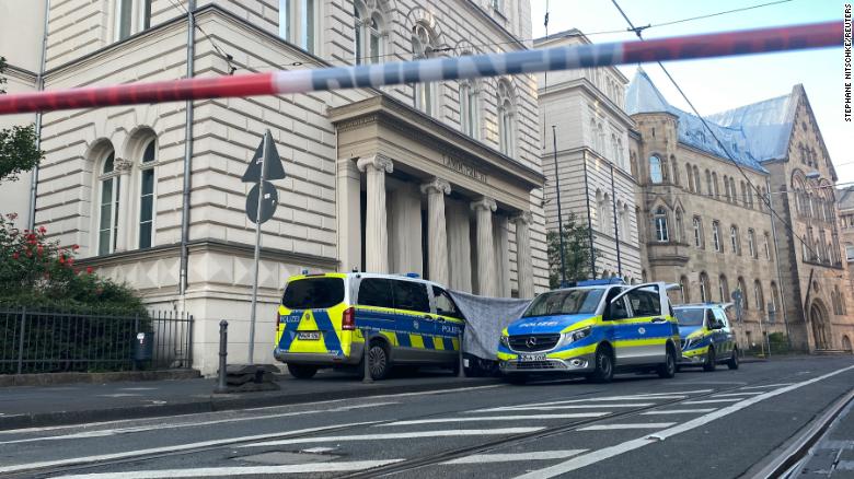 Severed human head found in front of German courthouse