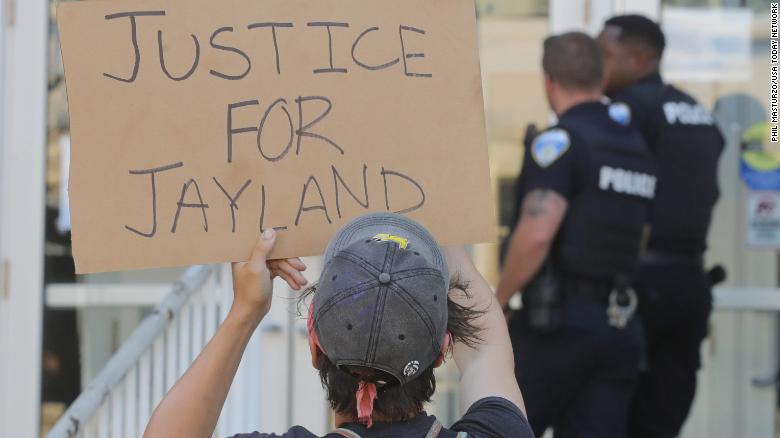 Ohio police officers on paid administrative leave after fatal shooting of Jayland Walker
