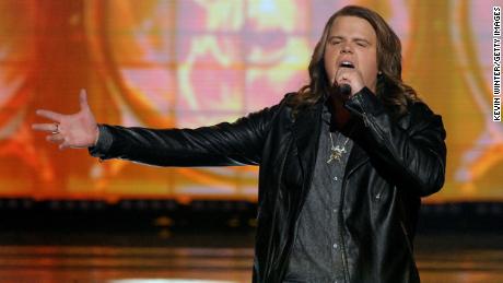 &quot;American Idol&quot; season 13 winner Caleb Johnson, pictured performing during the season finale, has harsh words to say about the song he recorded after winning. 